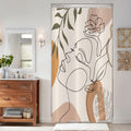 Boho Shower Curtain | Beige Abstract Art Polyester 90x180cm