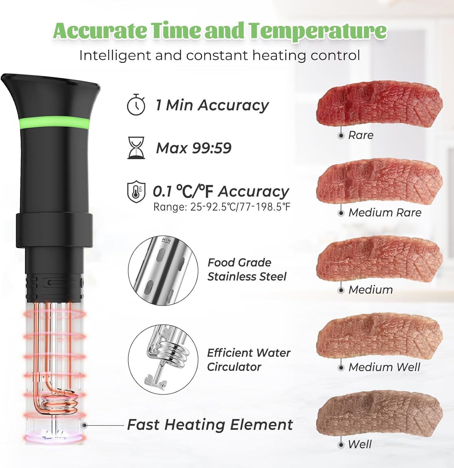 Jolof Store 1000W Sous Vide Precision Cooker | Immersion Circulator