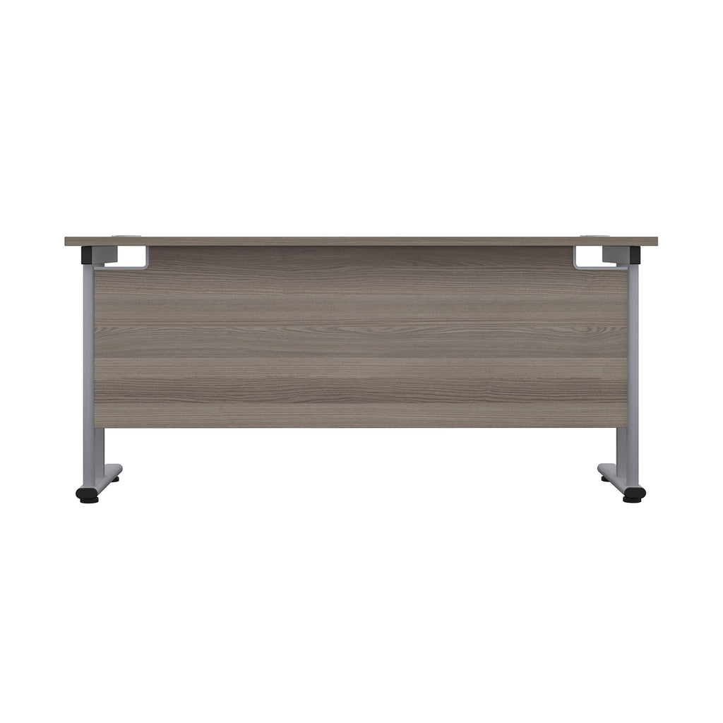 Office Hippo Heavy Duty Rectangular Cantilever Office Desk, Home Office Desk, Office Table, Integrated Cable Ports, PC Desk For Office or Home