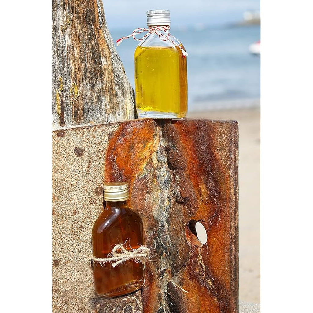 50ml Glass Hip Flask Bottles with Gold Caps - Pack of 70