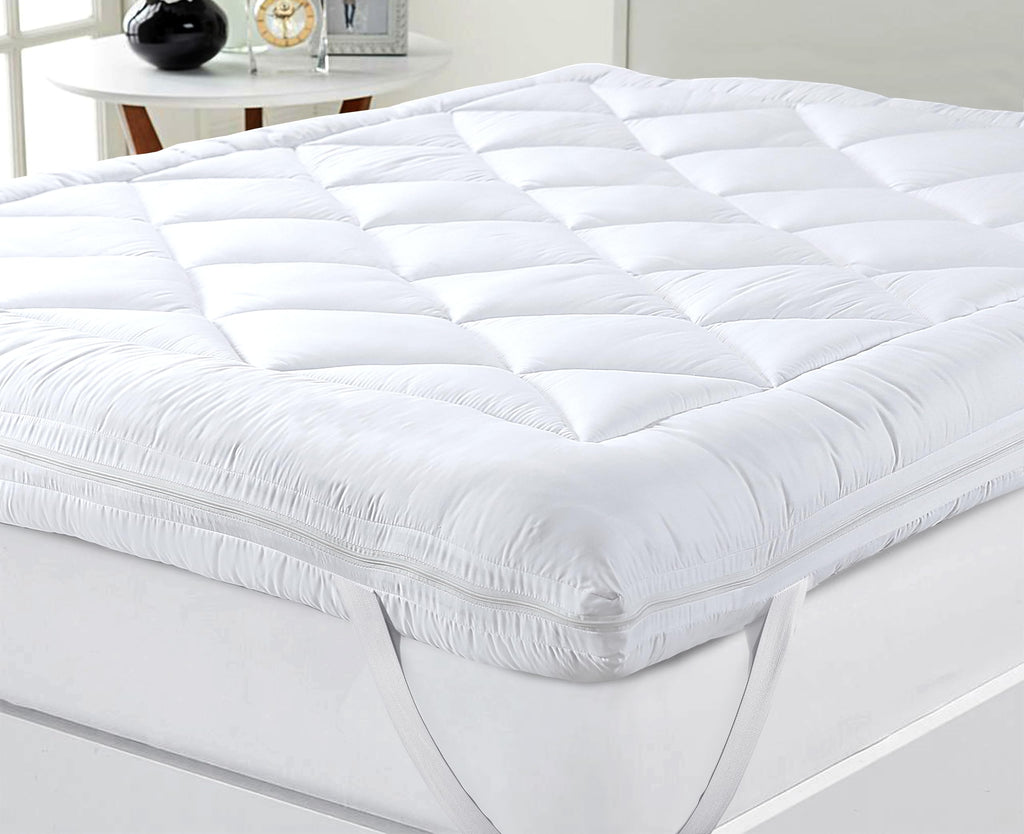 Caroline Shatuik Double Mattress Topper | 10cm Dual Layer Quilted