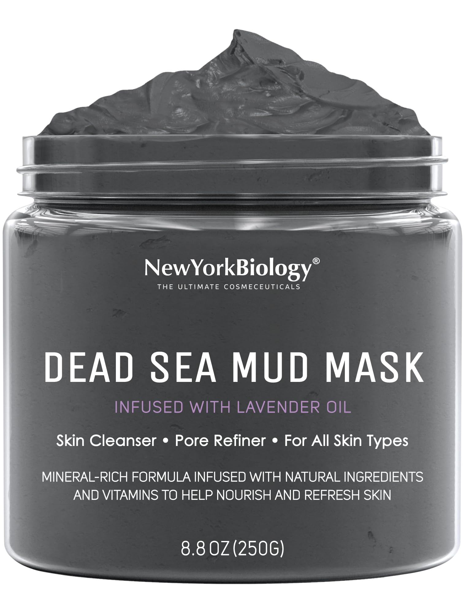 New York Biology Dead Sea Mud Mask with Lavender – Natural Pore Refiner