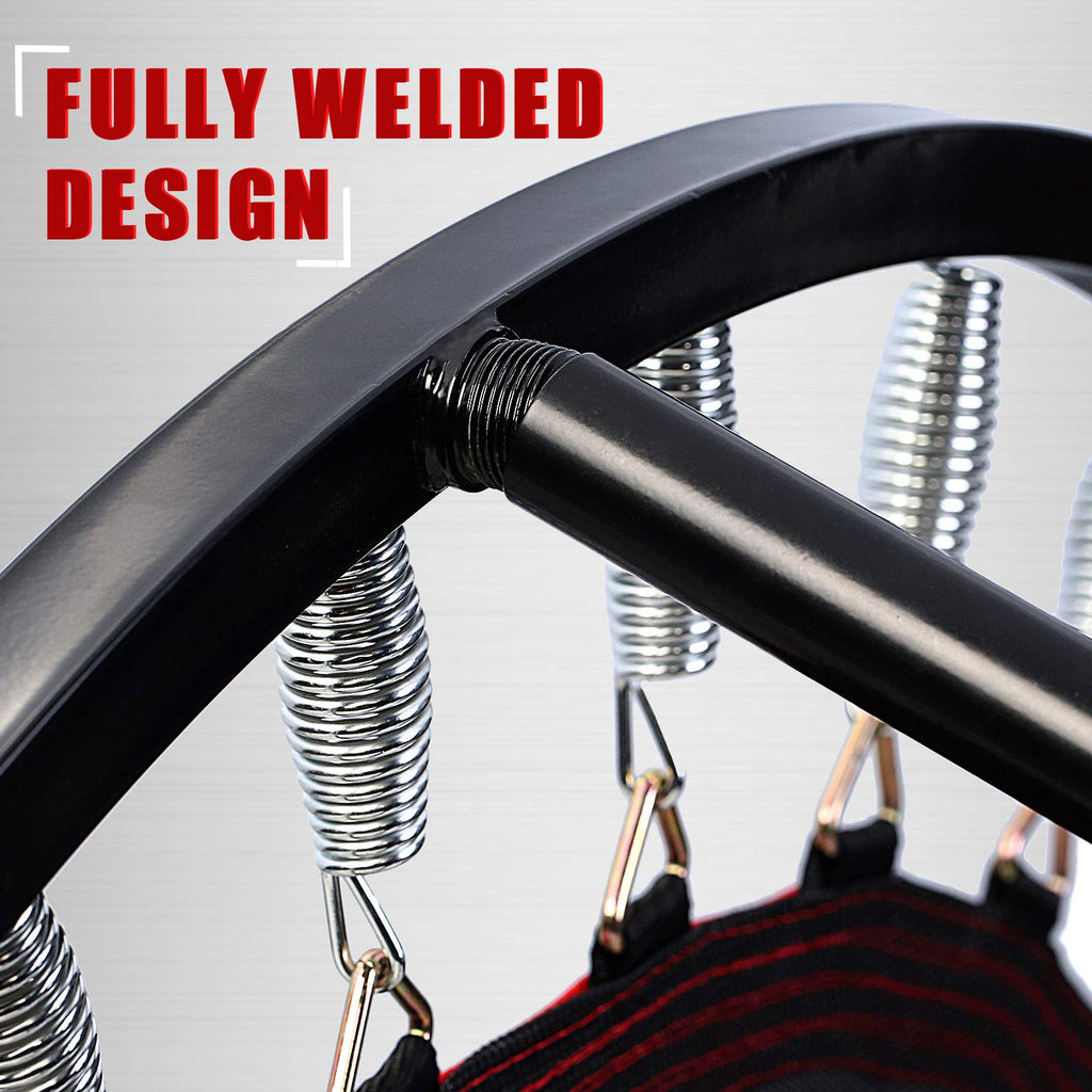 Kanchimi Folding Fitness Rebounder Trampoline with Handle – 150KG Max