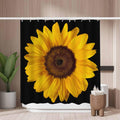 Yellow Sunflower Shower Curtain | Waterproof Polyester 180x180cm