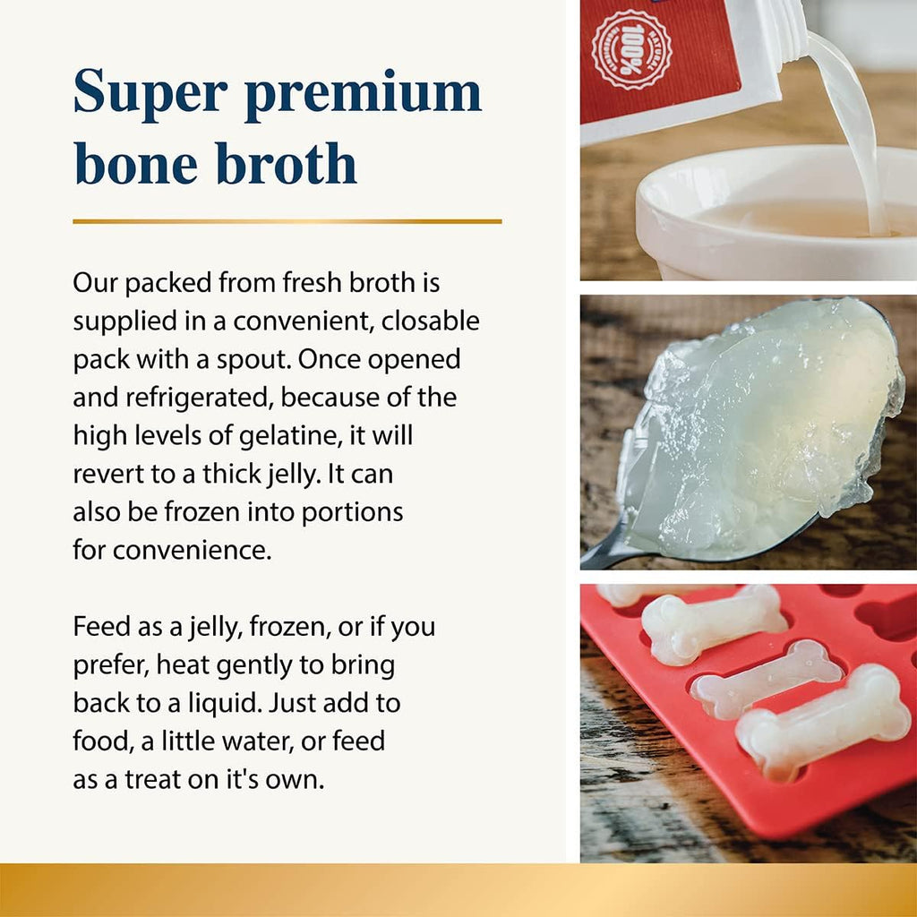 Jolof Store Beef Bone Broth for Dogs & Cats – Natural Liquid (3x 500ml)