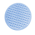 VSUSN Round Anti-Slip Shower Mat | 55cm Non-Slip Bathtub Mat with Suction, Blue