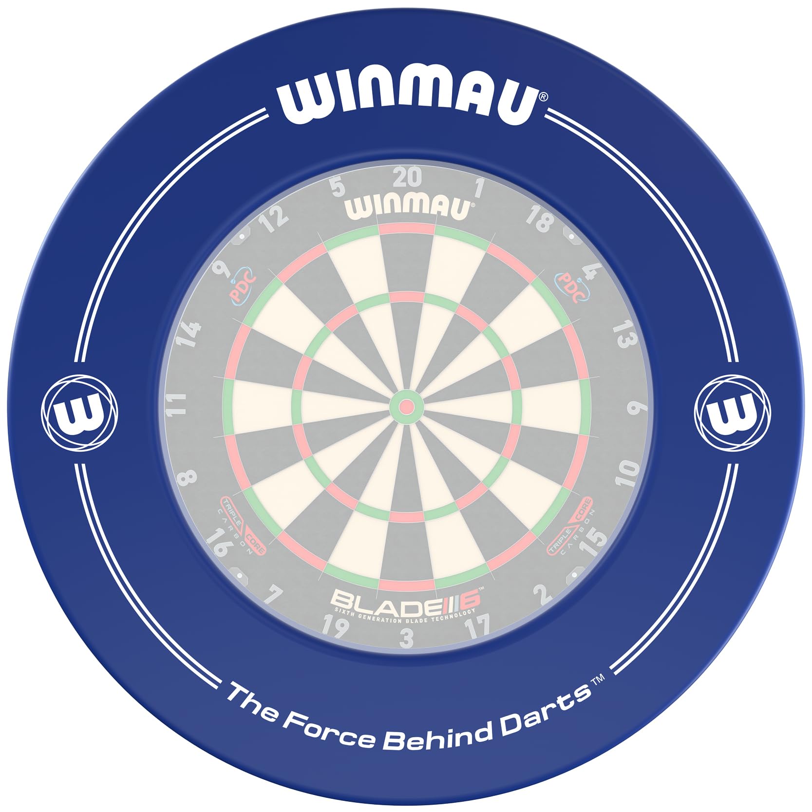 Winmau Blue Printed Dartboard Surround Ring – Durable Wall Protector