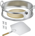 Onlyfire Pizza Oven Conversion Kit for 57cm Kettle Grills | Stainless Steel