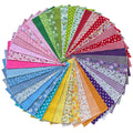 Jolof Store 42PCS Cotton Fabric Bundles | 25x25cm Floral Patchwork Squares