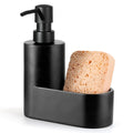 Shinowa 2-in-1 Dish Soap Dispenser with Sponge Holder | Marble Resin