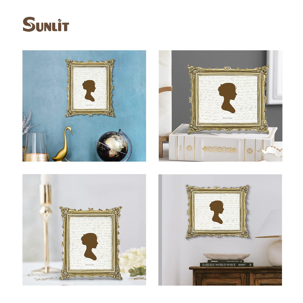 Vintage Gold Picture Frame – 5x7 Ornate Antique Photo Frame