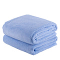 JML Luxury Fleece Bath Towels - 2 Pack Soft Microfiber Spa Set, 30x60