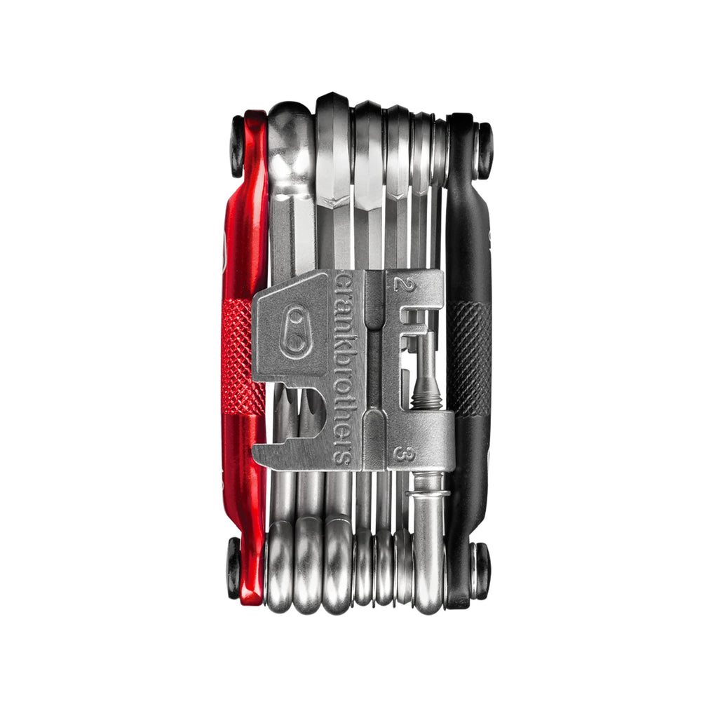Crankbrothers Multi-19 Bicycle Multi-Tool – 19 Functions, Black/Red