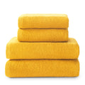 Jolof Store 4-Piece Cotton Bath Towel Set – 2 Bath & 2 Hand Towels – Gold