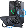JETech iPhone 15 Pro Max MagSafe Case - 360 Rotatable Ring Stand