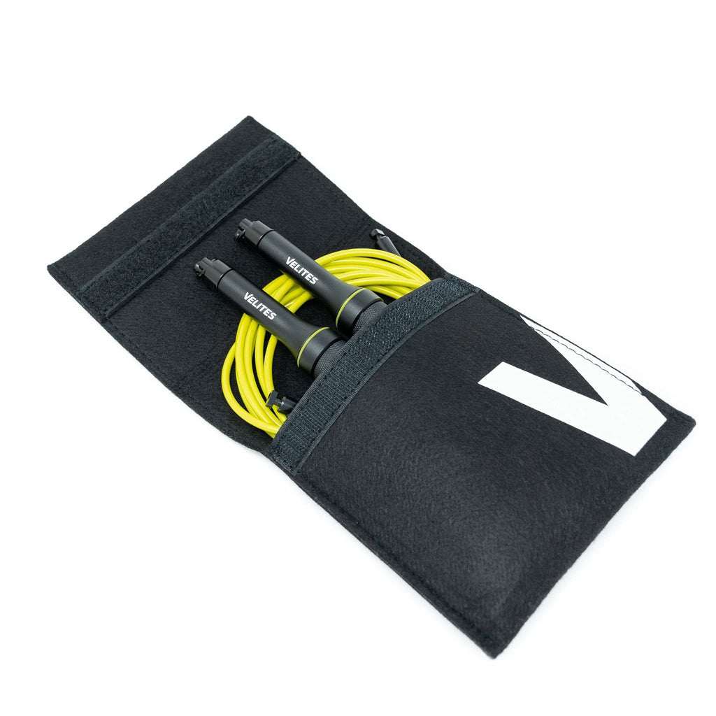 Velites Earth 2.0 Weighted Jump Rope | Aluminum Fitness Rope - Black