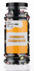 Liquorice Cream Rock Candy - Traditional Gourmet Sweets by The Sweet Jar Co.