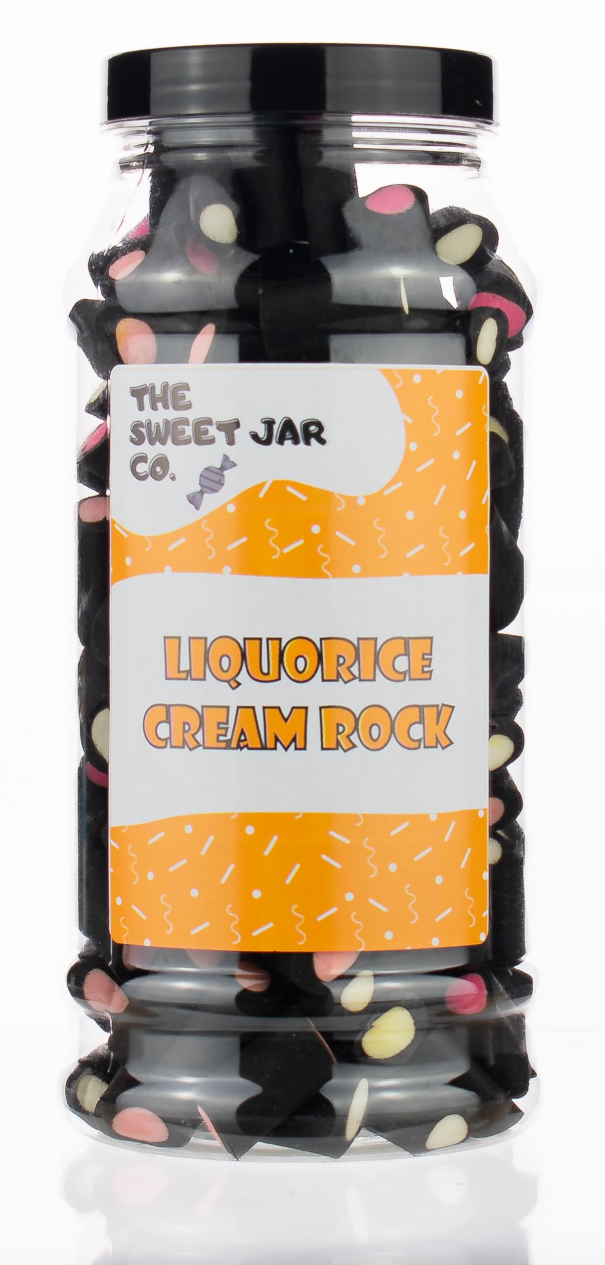 Liquorice Cream Rock Candy - Traditional Gourmet Sweets by The Sweet Jar Co.