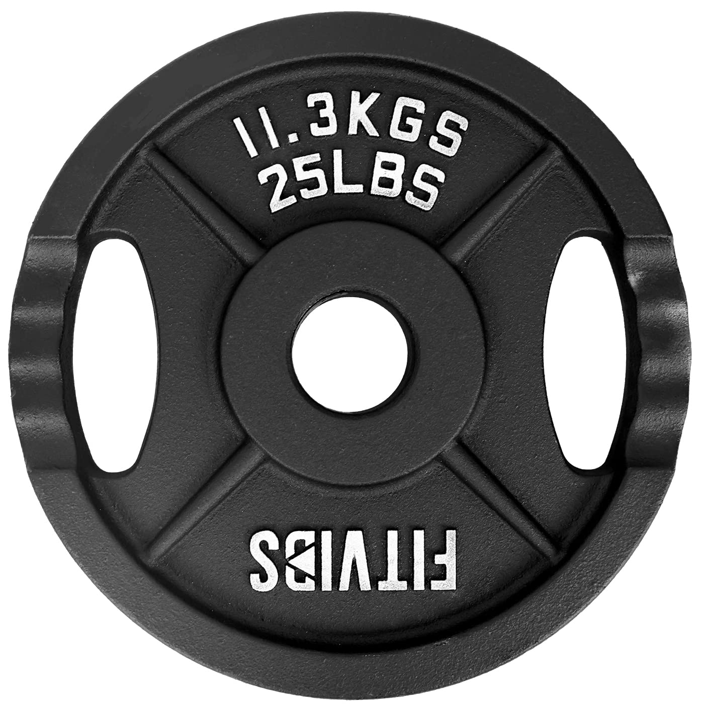 Signature Fitness 25LB Cast Iron Olympic Weight Plates - Pair
