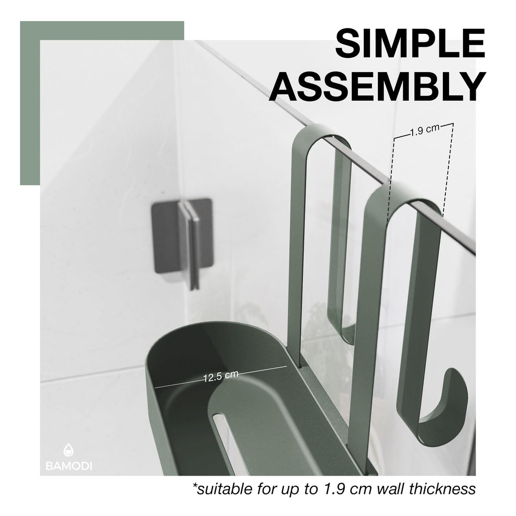 Bamodi 3-Tier Hanging Shower Caddy – Adjustable Plastic Storage Organizer