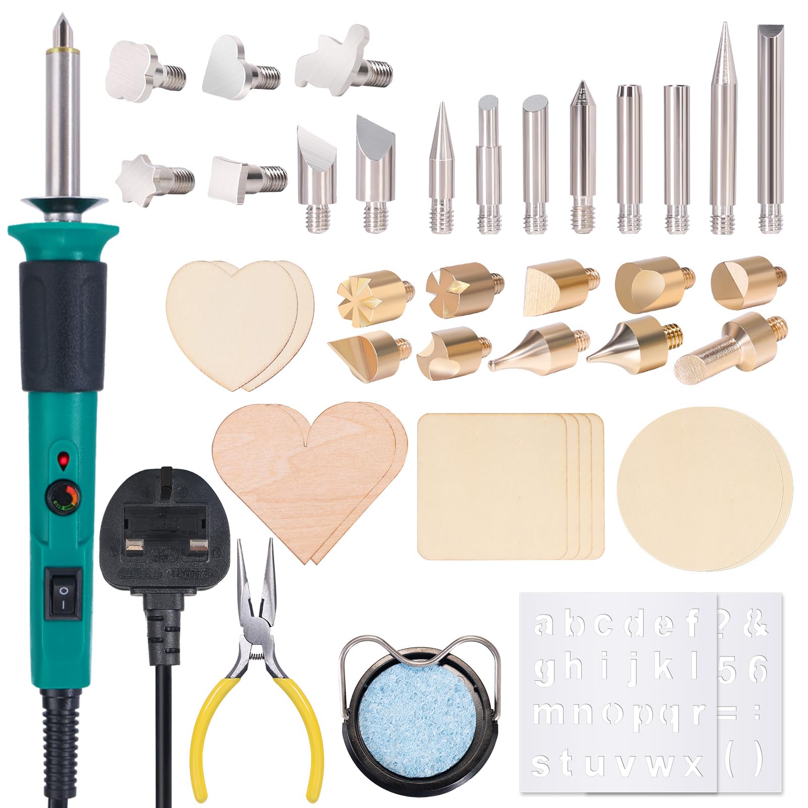 YIHUA 930-IV Wood Burning Kit | Pyrography Pen Tool Set with 25 Tips