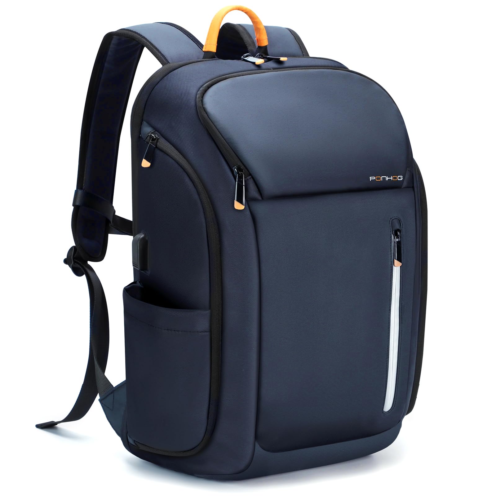 Ponhog 17.3 Inch Laptop Backpack – 30L Anti-Theft Travel Bag, Blue