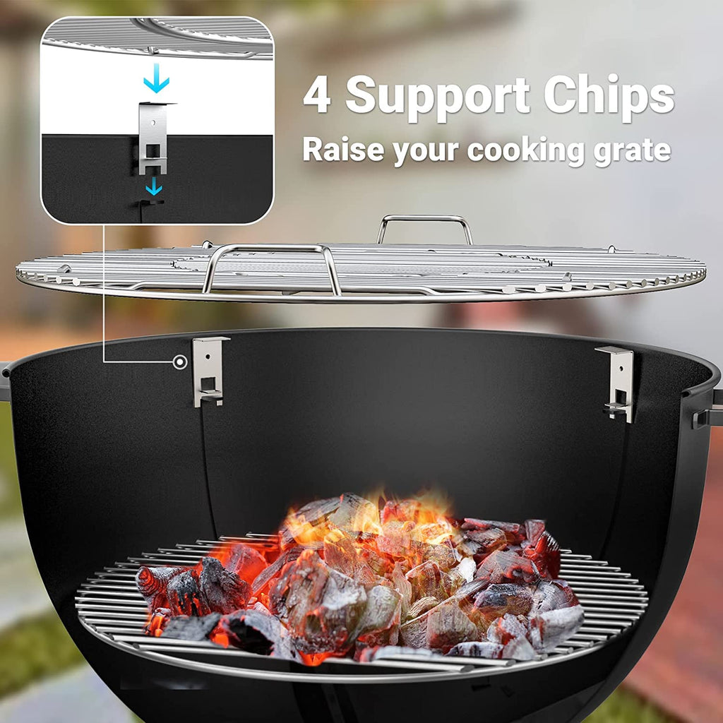 Onlyfire Pizza Oven Conversion Kit for 57cm Kettle Grills | Stainless Steel
