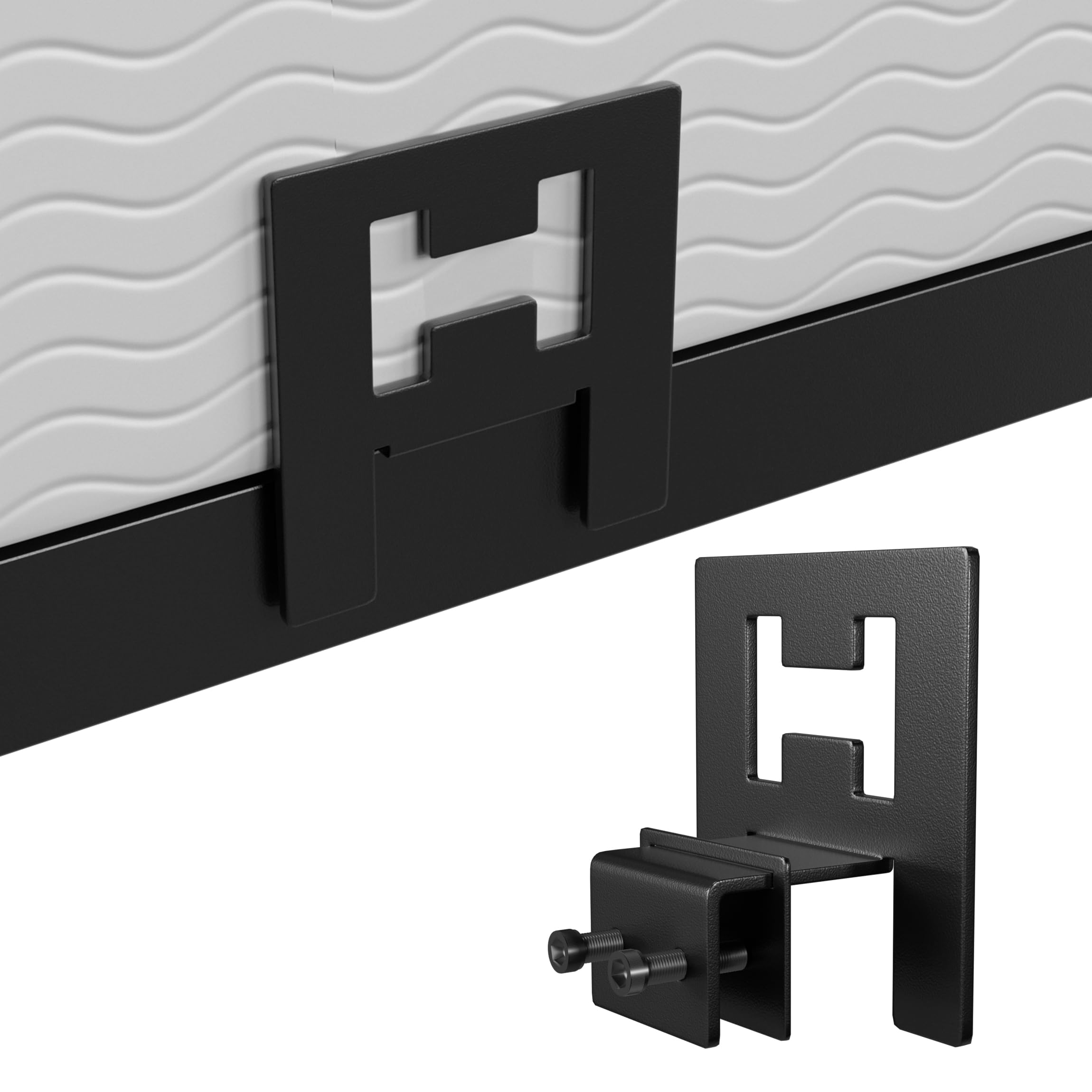 Black Metal Anti-Slip Mattress Gaskets – 6 Pcs Bed Stabilizer