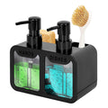 Jolof Store 3-in-1 Kitchen Soap Dispenser with Sponge & Brush Holder