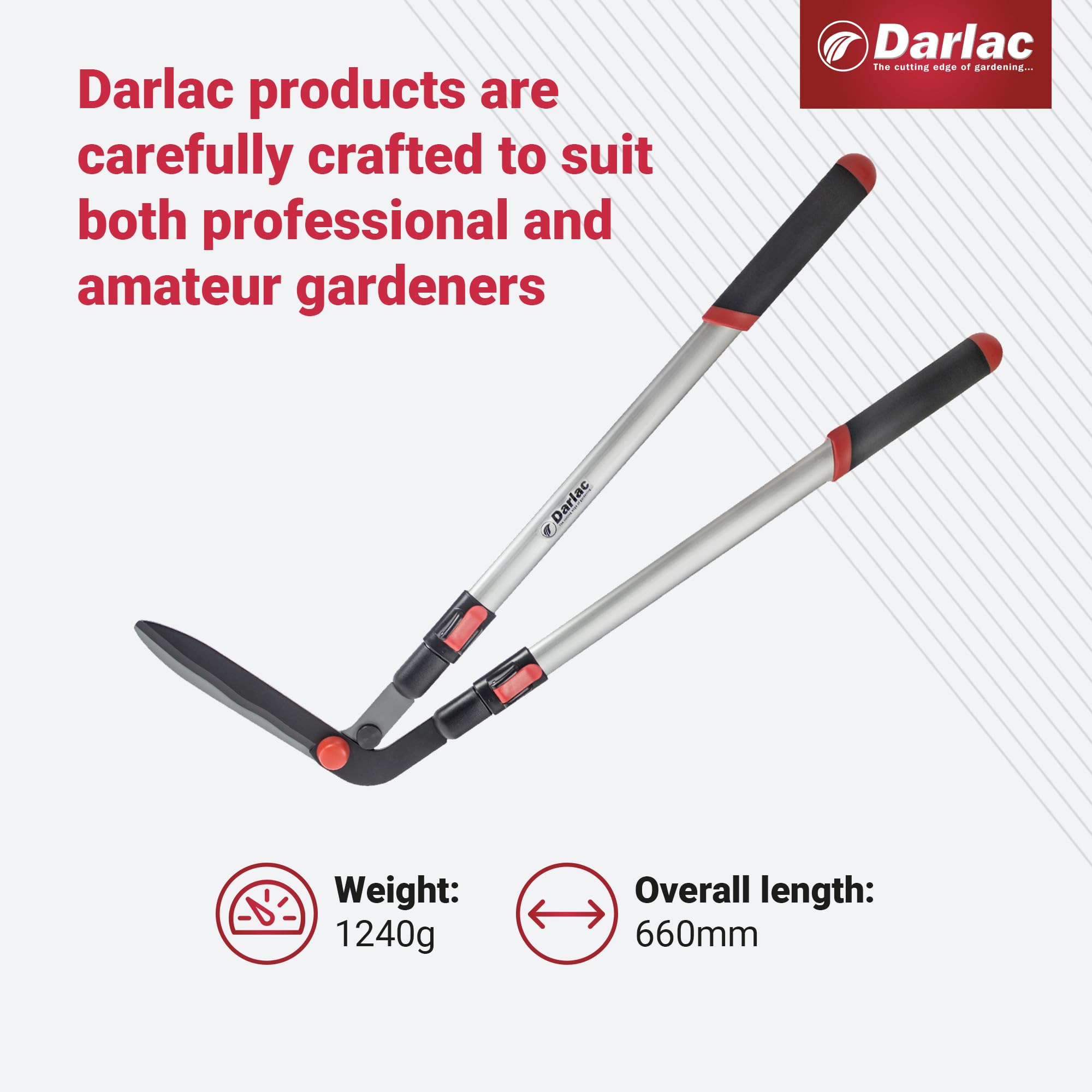 Darlac Telescopic Edging Shears – Extendable Handle Lawn Grass Trimmers