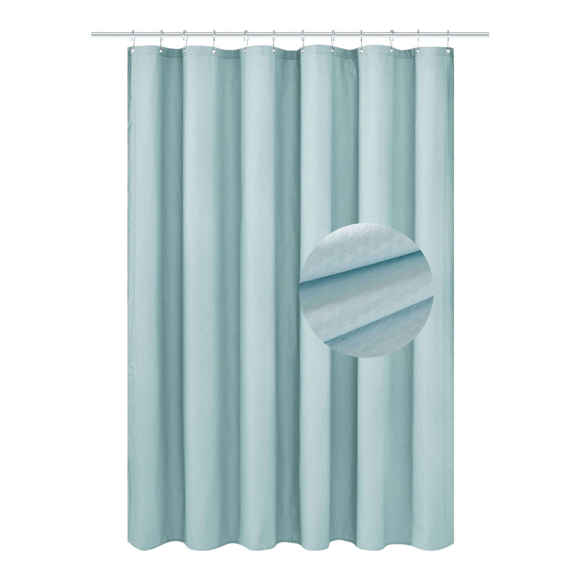 Barossa Design Fabric Shower Curtain Liner – Blue Water Repellent