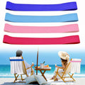GEMMAHW 4Pcs Beach Towel Bands for Sun Loungers, Elastic Bands for Sunbed Towel, Windproof Sun Lounger Straps