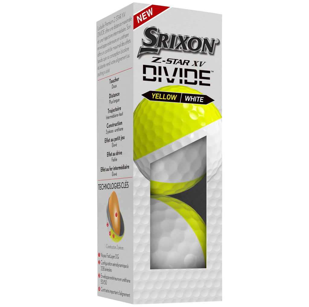 Srixon Z-Star XV8 Divide Golf Balls – High Visibility Tour Performance