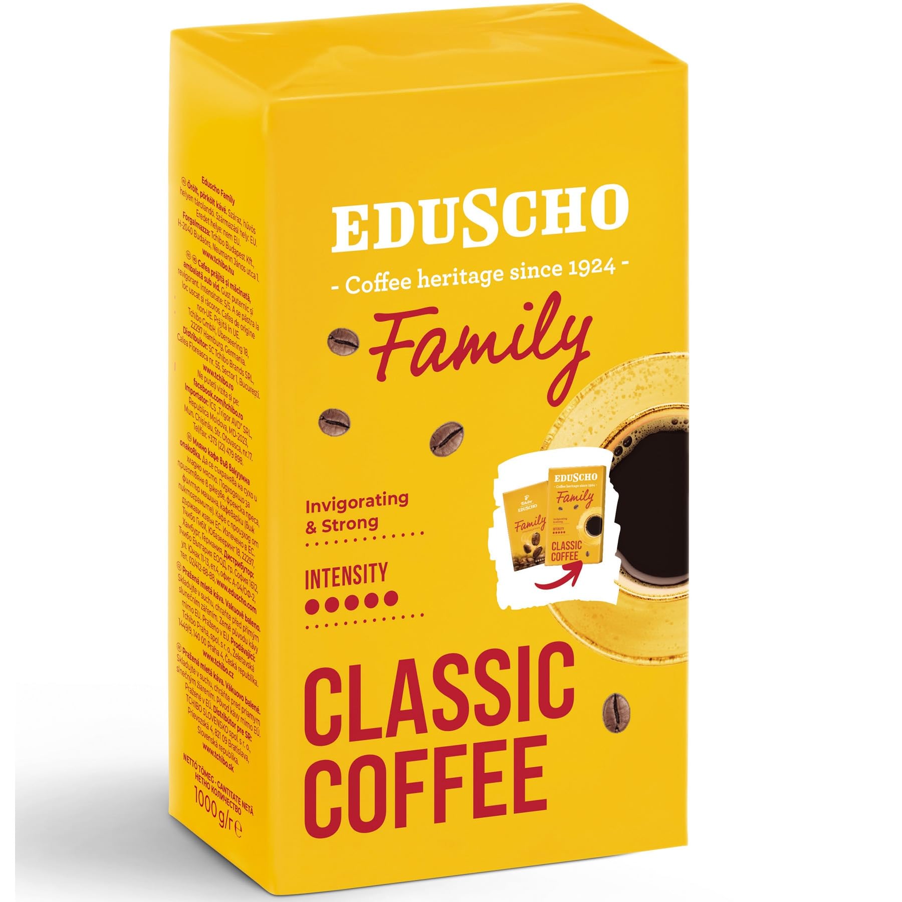 Tchibo Eduscho Family Ground Roasted Coffee - 12x250g Bulk Pack