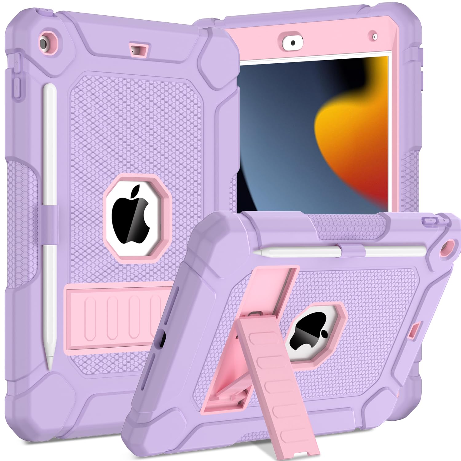 TOPWANT iPad 10.2 Case (9th/8th/7th Gen) – Shockproof with Pencil Holder