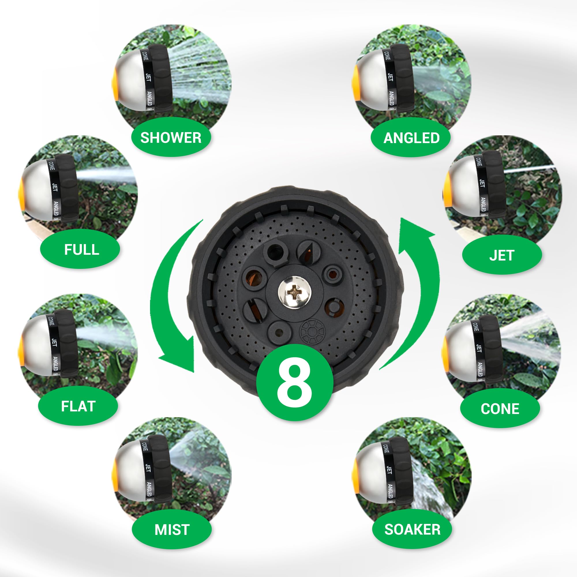TheFitLife Expandable Garden Hose – 100ft Triple Core Latex & 8-Pattern Nozzle
