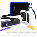 VCELINK RJ45 Crimping Tool Kit with Pass Through Crimper & Cable Tester