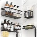Kegii Shower Caddy 4 Pack | Stainless Steel Adhesive Bathroom Storage Shelf