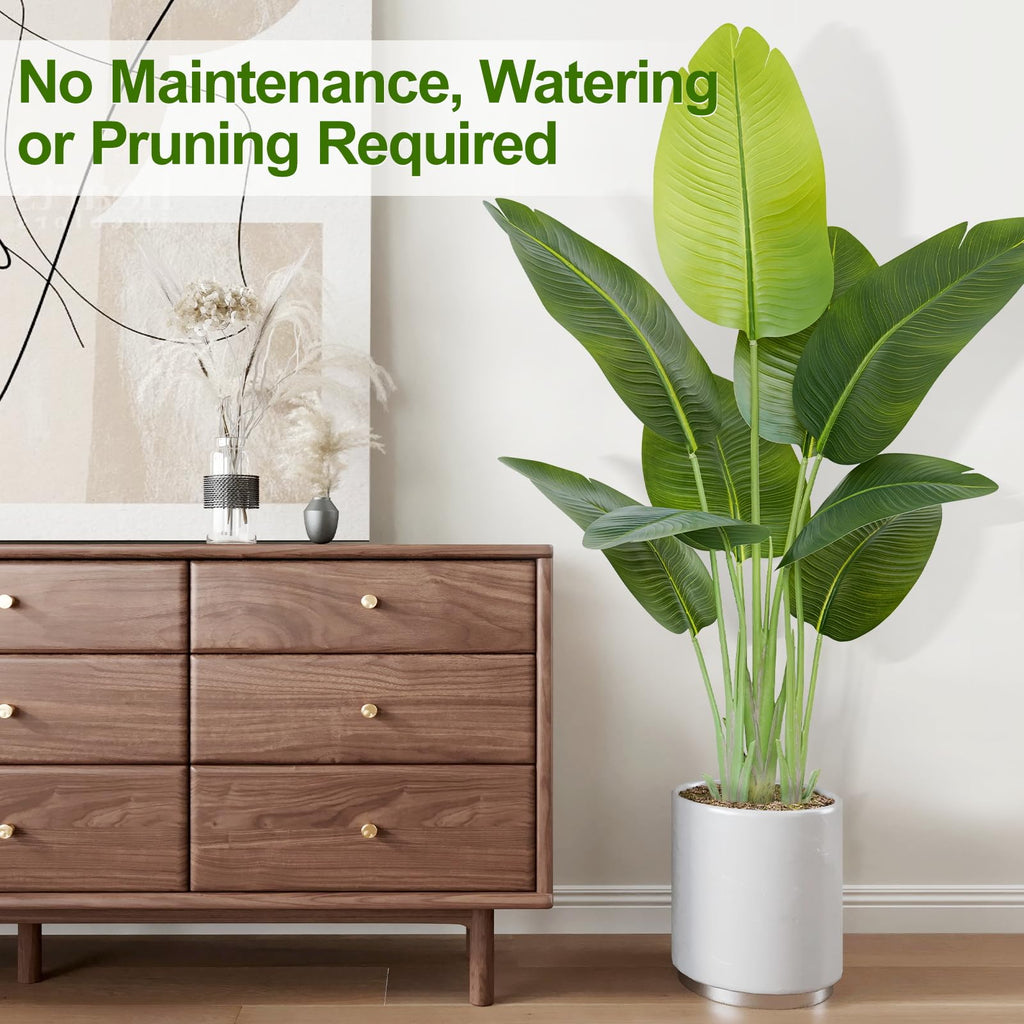 Keeplush 120CM Artificial Bird of Paradise Plant | Faux Banana Tree