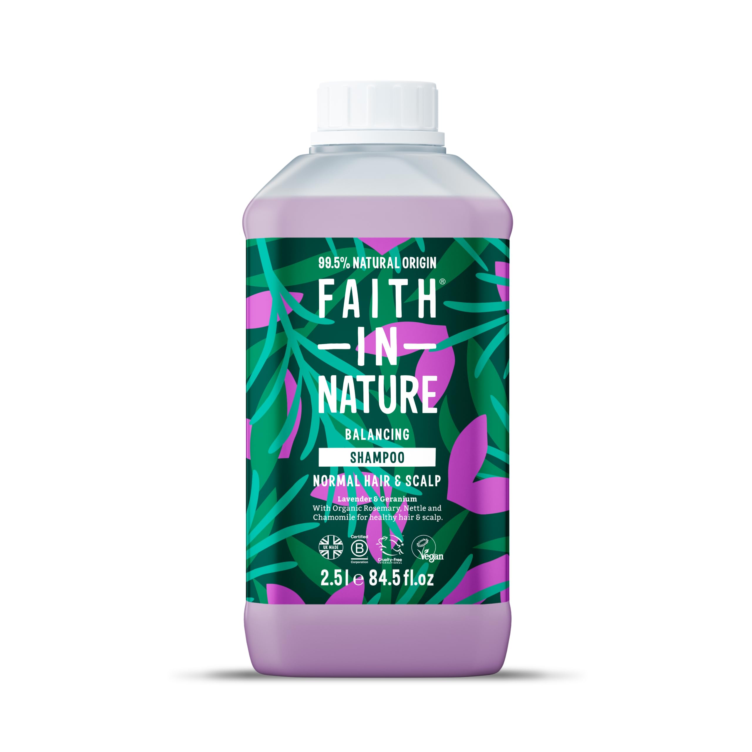 Faith In Nature Lavender & Geranium Balancing Shampoo Refill - 2.5L