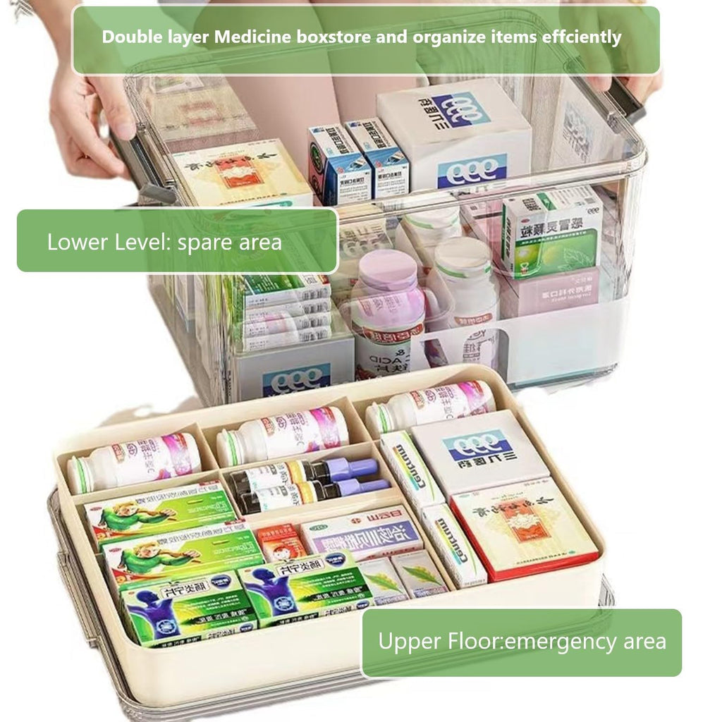 Yongheng Medicine box, Medicine storage Box, Medicine Storage Box Large, Portable with Lid Medication Storage Box - image 4