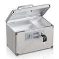 ZORVIDSON Medicine Lock Box with Key | Portable Aluminum First Aid Case