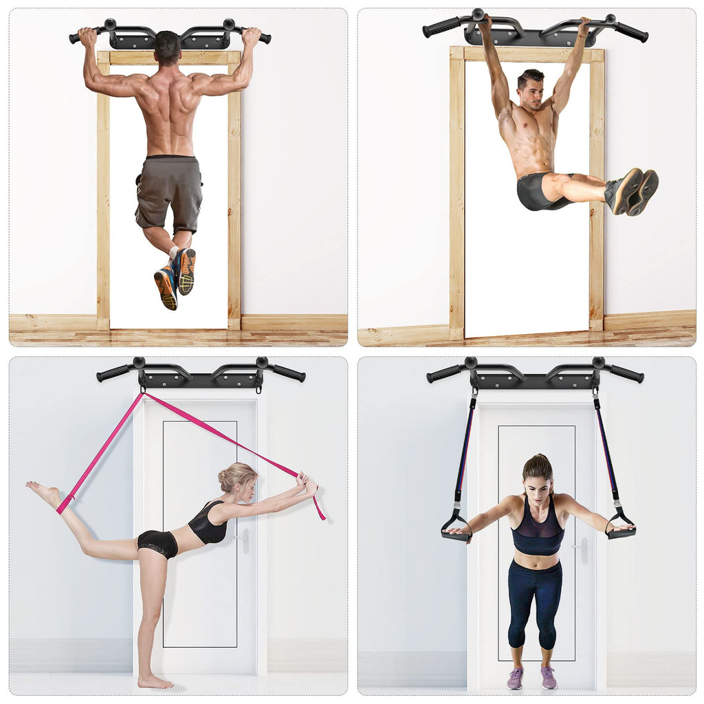 Kipika Wall Mounted Pull Up Bar – 5 Grip Positions & Ball Finger Training