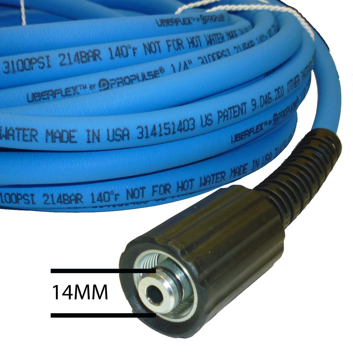 ProPulse UberFlex Kink Resistant Pressure Washer Hose | 1/4" x 25' 3100 PSI