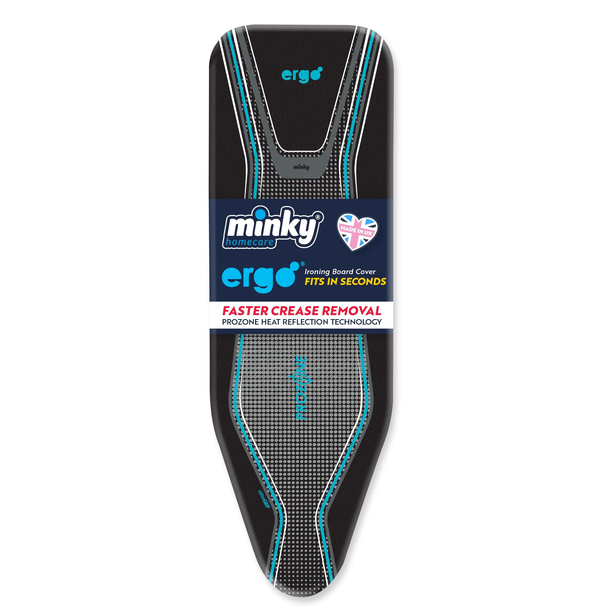 Minky Ergo Prozone Ironing Board Cover – Extra Thick Cotton & Felt