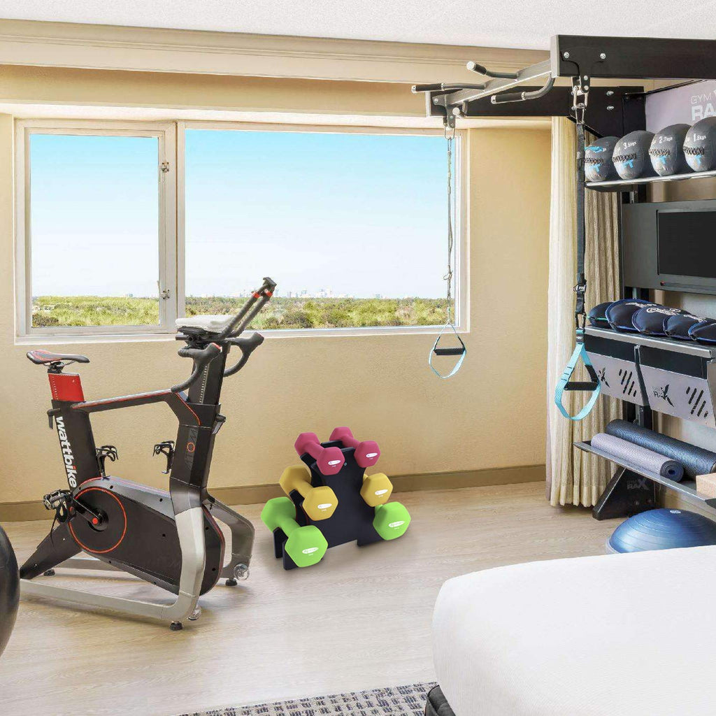 ACTIVE FOREVER Neoprene Hex Dumbbells Pair | Non-Slip Hand Weights