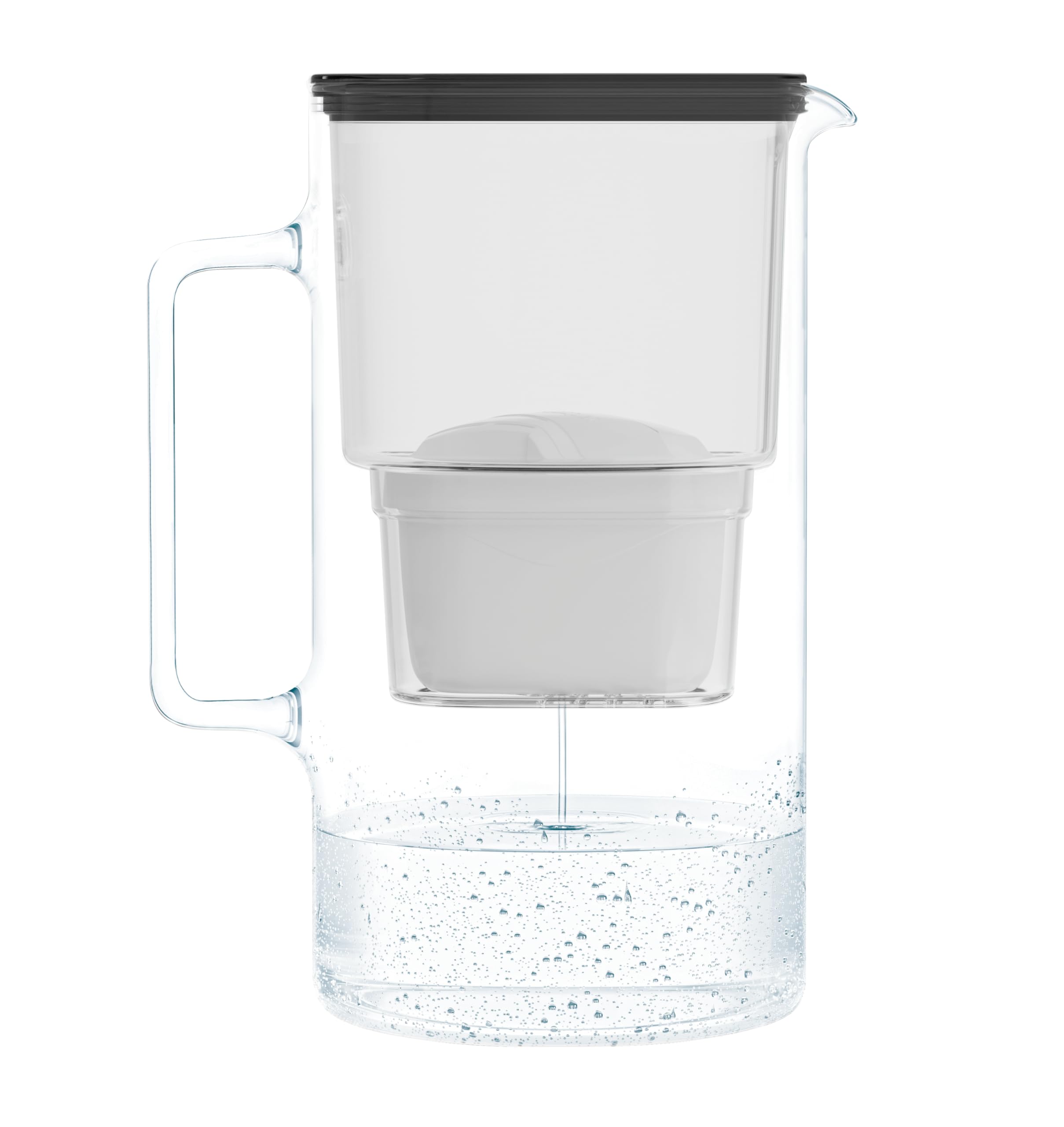 Wessper 3L Glass Water Filter Jug | Borosilicate Pitcher with 1 Cartridge