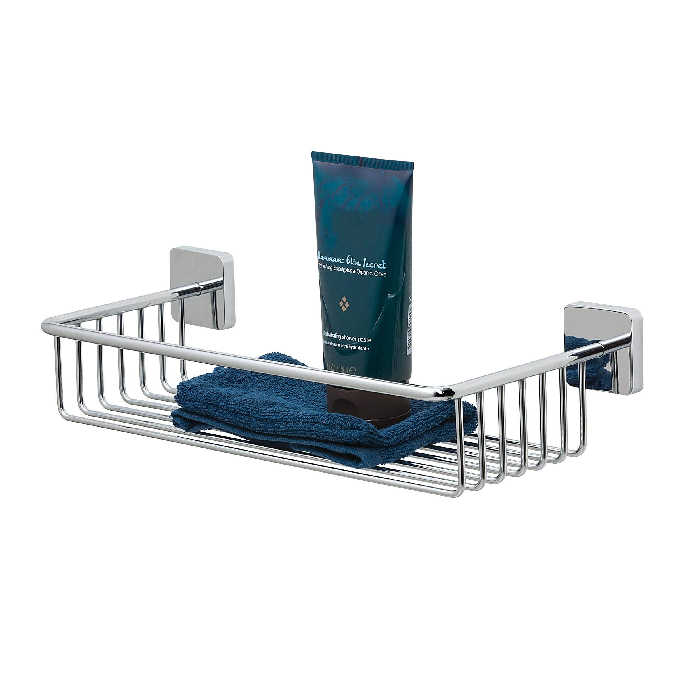 Tiger Onu Shower Basket – Chrome Stainless Steel Bathroom Caddy