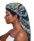 Alnorm Extra Large Satin Bonnet | Silk Sleep Cap for Locs and Braids