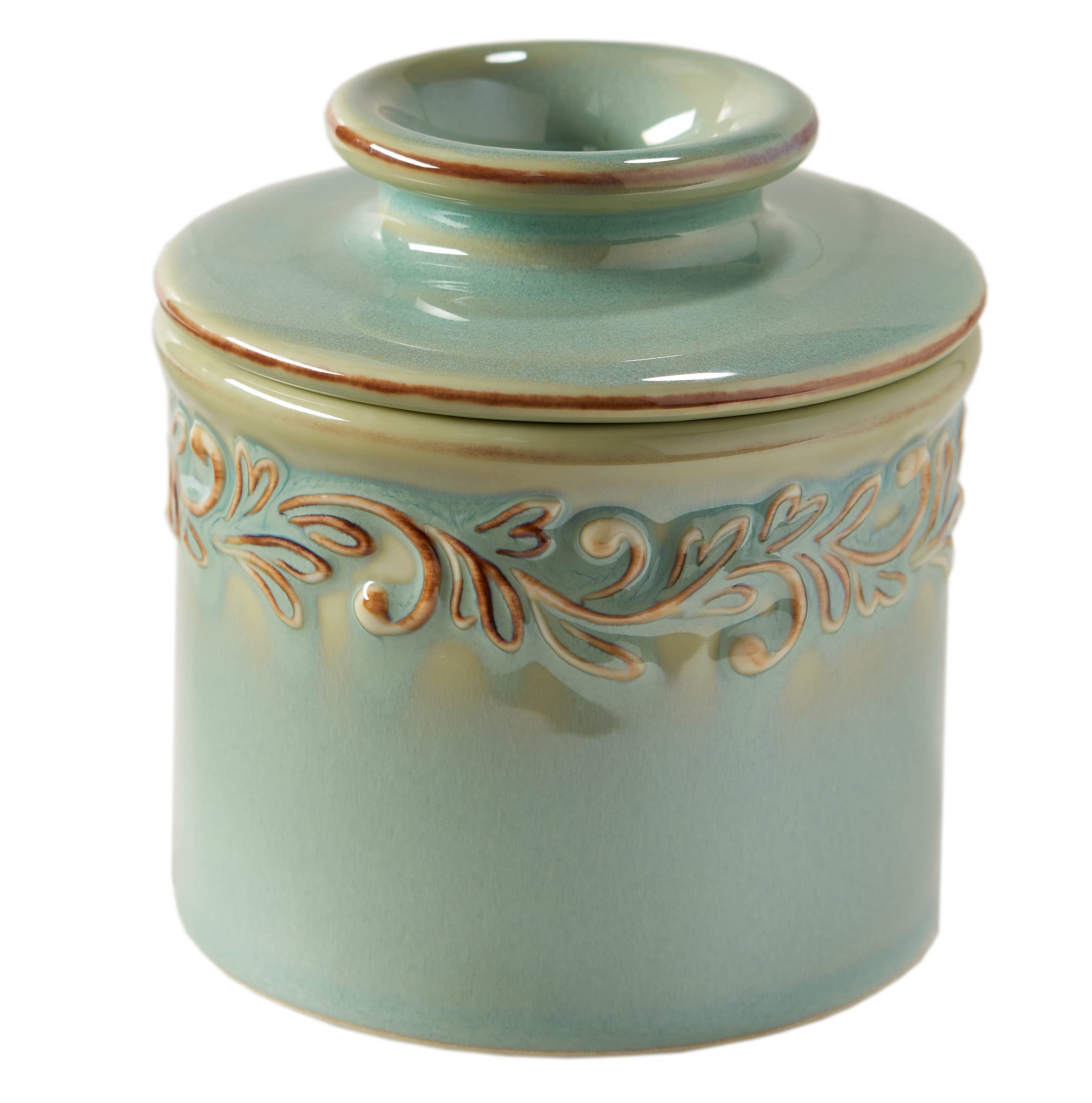 Butter Bell Antique Ceramic French Butter Crock - Sea Spray Dish